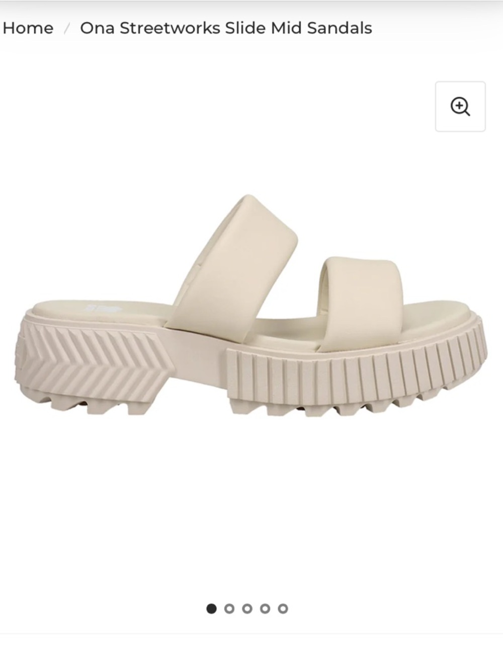 Sorel Ona Streetworks Slide Mid
Sandals - Leather Chalk women size 9